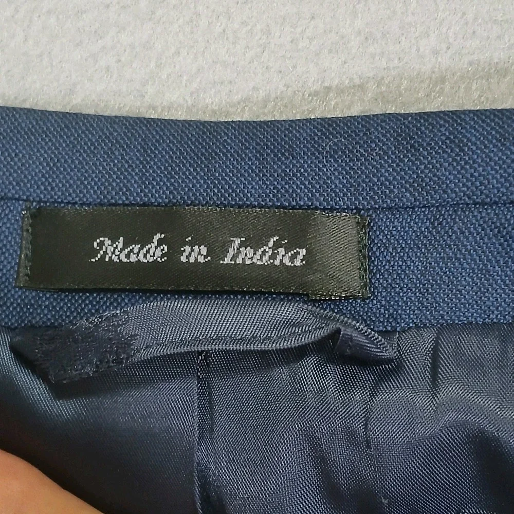 Lauren Ralph Lauren 100% Wool Blazer Sport Coat Men 44R‎ Navy 2 Button Jacket